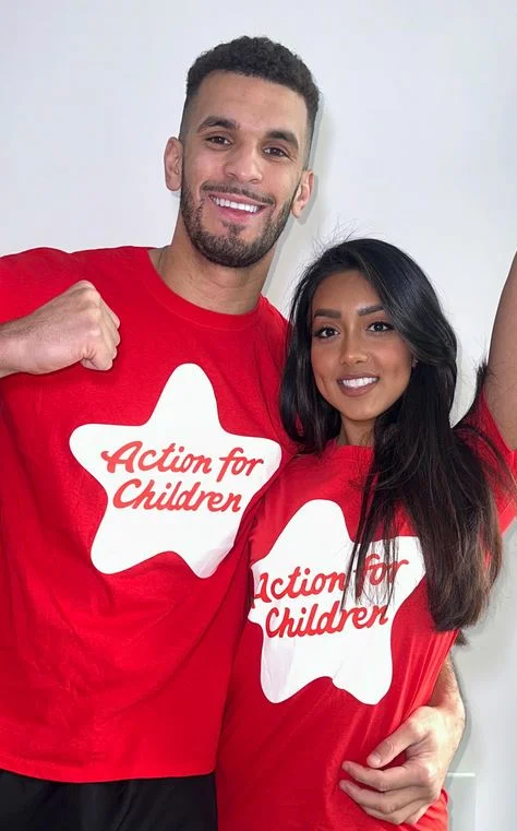 Kai Fagan with his girlfriend