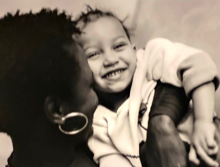 Karine Jean-Pierre's childhood image