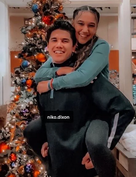 Keilahni Dixon with her brother