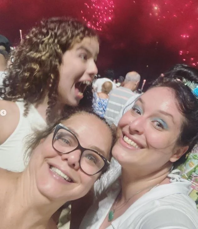 Linn Jardim with her family