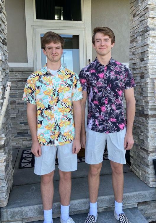 Lukas and his twin brother