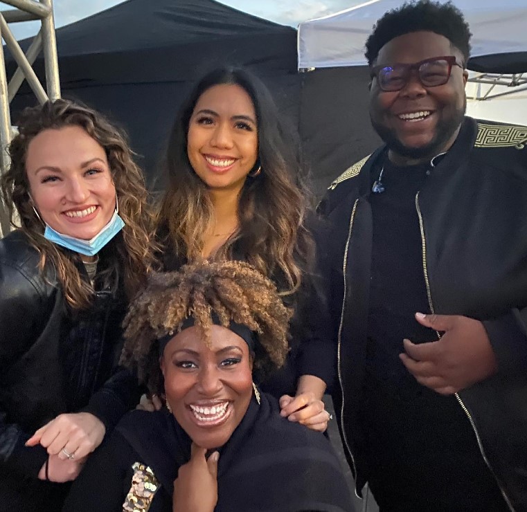 Mandisa with her friends