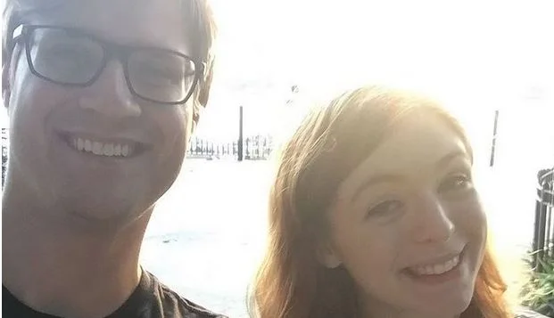 Marcus DiPaola with his girlfriend