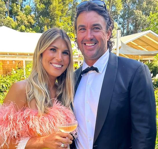 Matt Wright with his wife