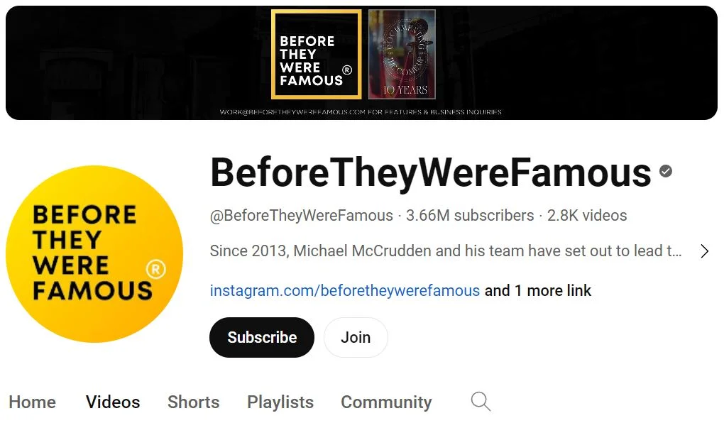 Michael McCrudden's Youtube channel