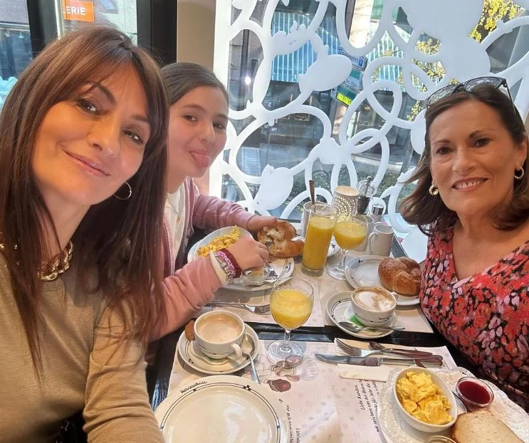 Nagore Aranburu with her family