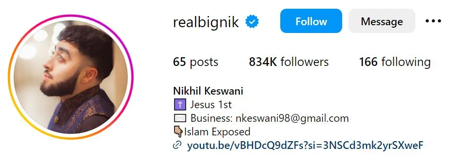 Nikhil Keswani 's Instagram