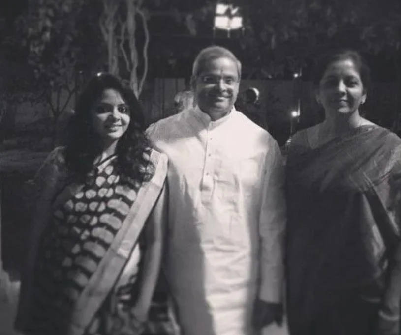 Parakala Vangmayi with her parents