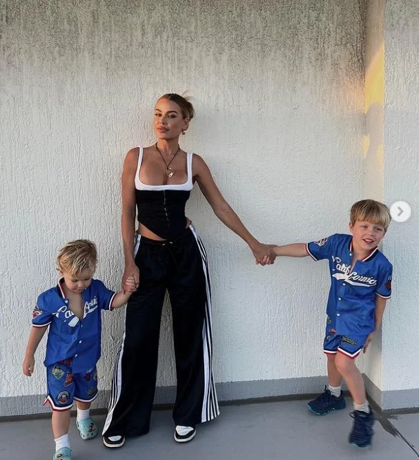 Skye Wheatley with her kids