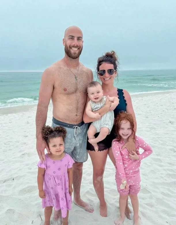 Sydney Bass with her husband & kids