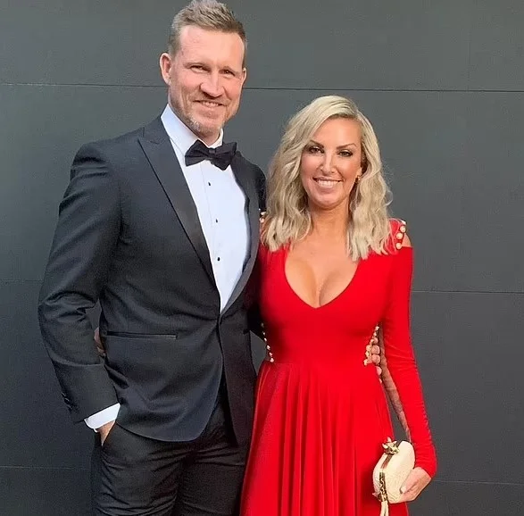 Tania Minnici with her ex-husband Nathan Buckley