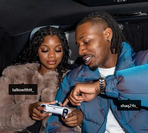Tanya Manhenga with her boyfriend