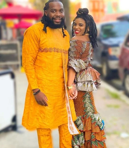Thee Mademoiselle with her husband