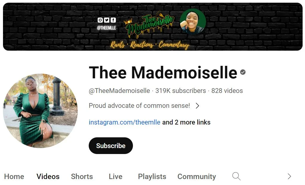 Thee Mademoiselle's Youtube
