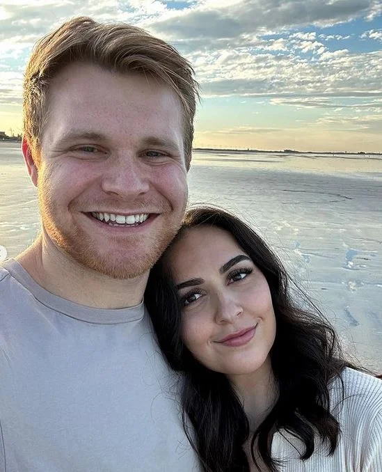Tim Knezic with his girlfriend