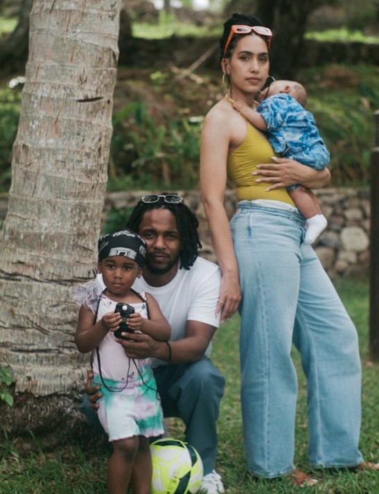Whitney Alford with her husband and kids