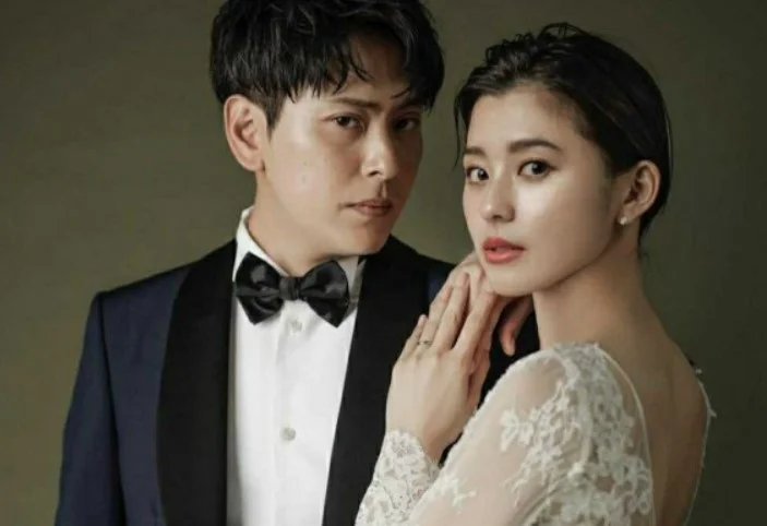 Aya Asahina with her husband