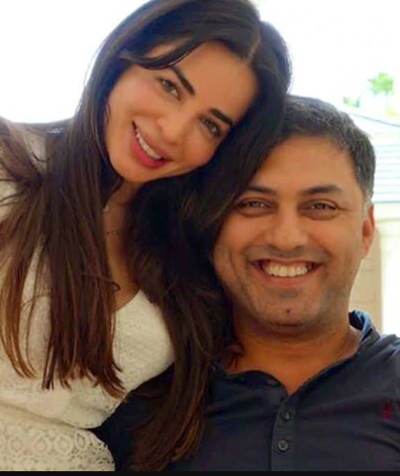 Ayesha Thapar with her husband