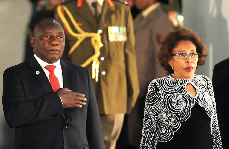 Cyril Ramaphosa with his second wife Tshepo Motsepe