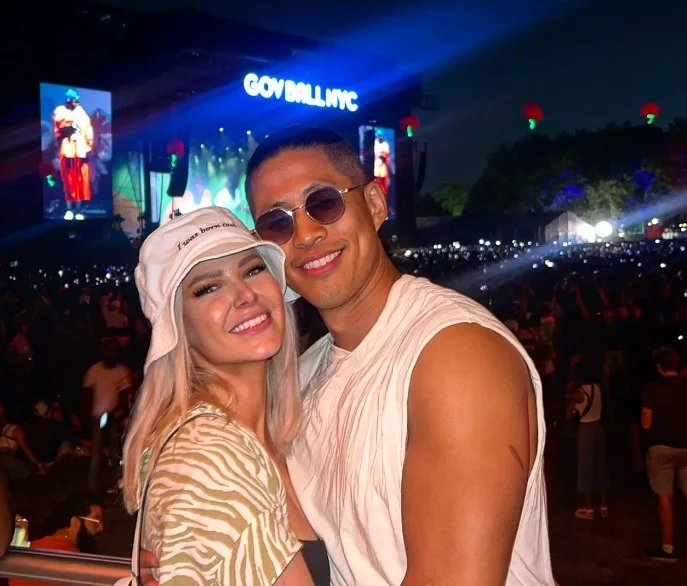 Daniel Wai with his girlfriend
