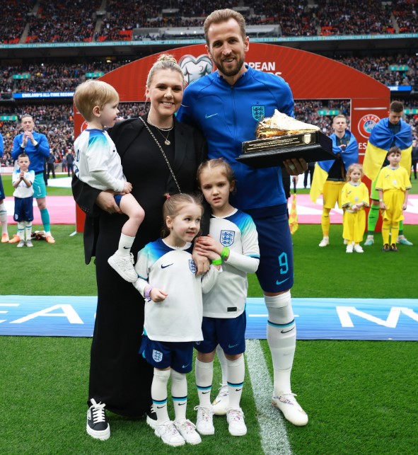 Katie Goodland with her husband and kids