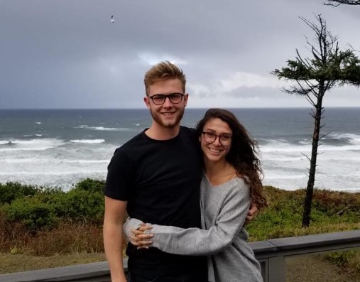 Larimar Rodriguez with her boyfriend