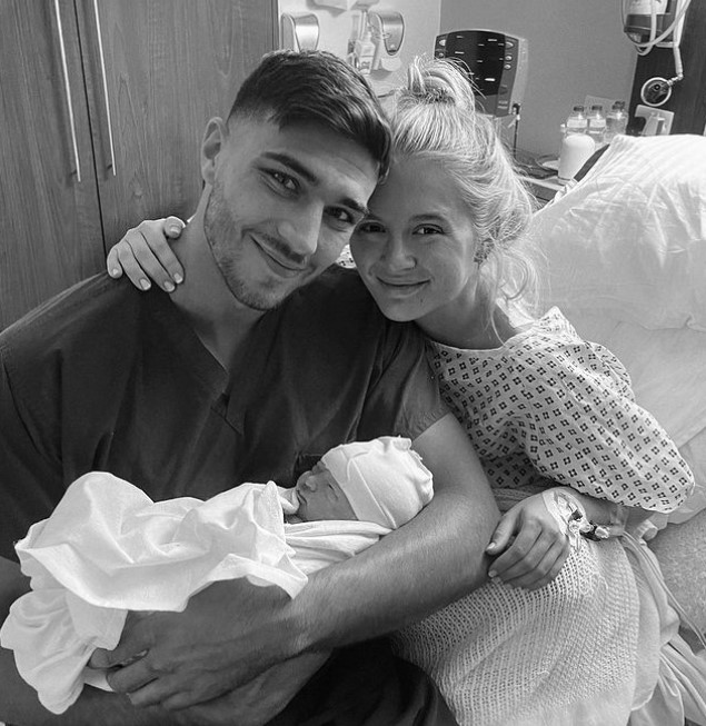 Molly-Mae Hague with her husband and kid