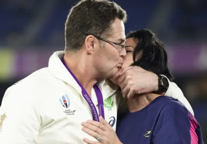 Nicolene Erasmus with her husband