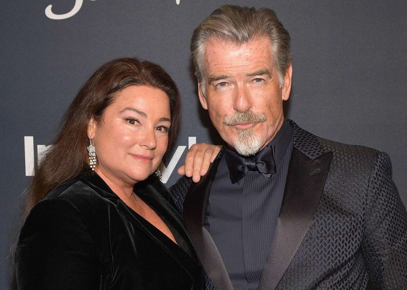 Pierce Brosnan with his wife Keely Shaye Smith