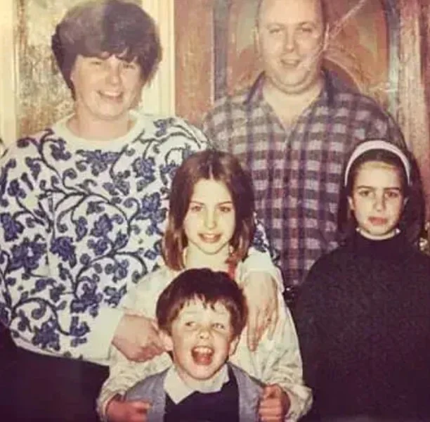 Polly Brindle with her family