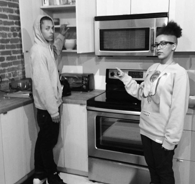 Raman Dlamini with his sister Doja Cat
