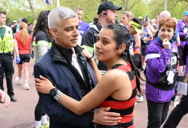 Sadiq Khan with his daughter Ammarah Khan