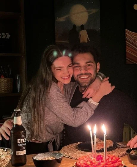 Sifanur Gül with her boyfriend