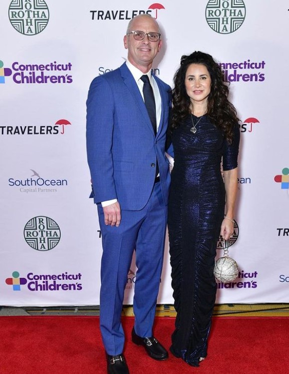 Andrea Hurley with her husband
