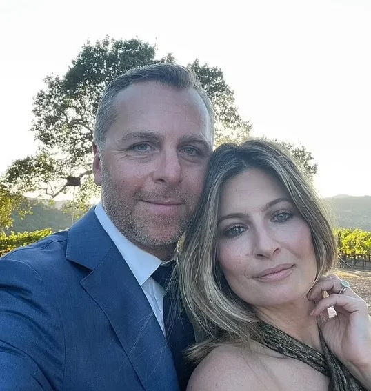 Andree Goldberg with her husband