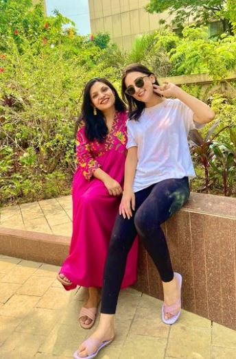 Bhavna Chauhan with her bestfriend