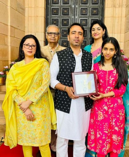 Charu Singh and her family