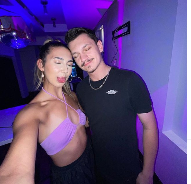 DJ L Beats with her friend Ian Wilson