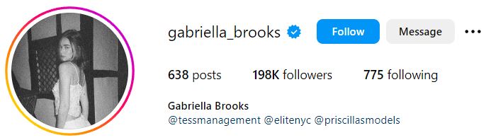 Gabriella Brooks' Instagram