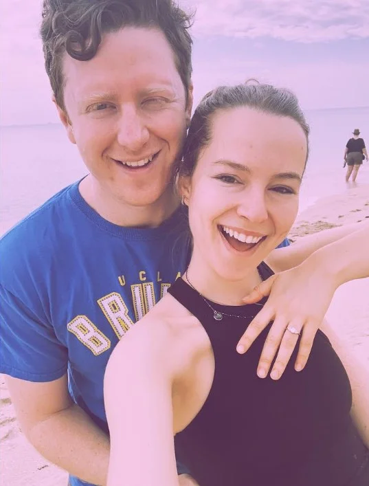 Griffin Cleverly with his wife