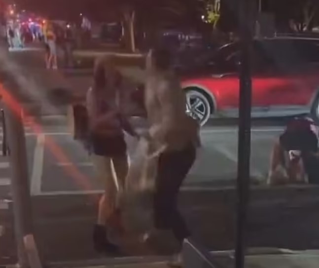Jonathan Kaye punched an unnamed woman