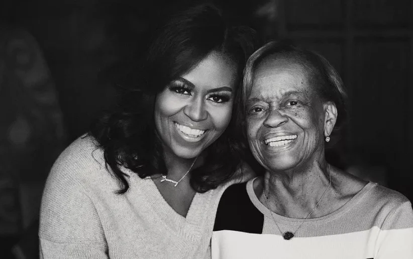 Marian Shields Robinson with her daughter Michelle Obama