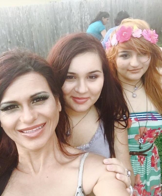 Nora Canales with her daughters