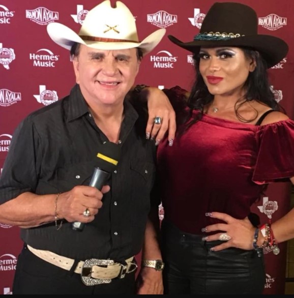 Nora Canales with her husband