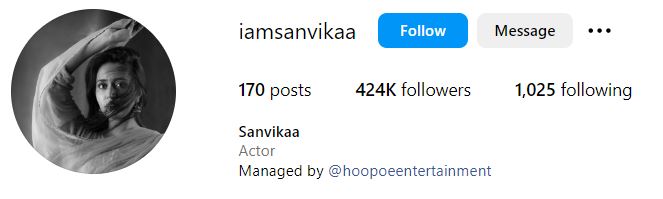 Sanvikaa's Instagram