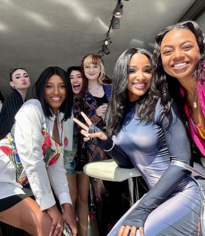 Tracy Garcia with her friends