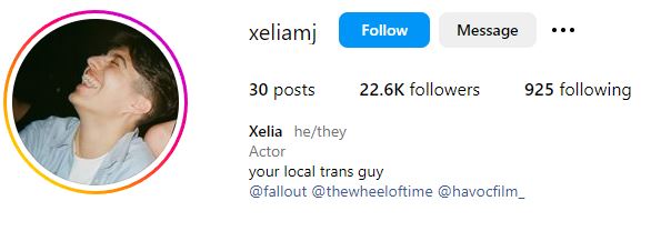 Xelia Mendes-Jones' Instagram