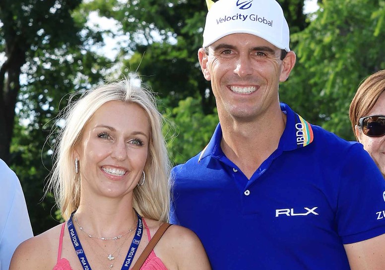 Billy Horschels with his wife Brittany Horschel