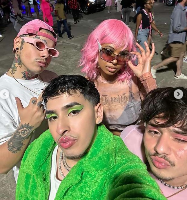 Emilio Garcia with his friends