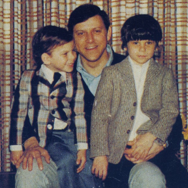 Erik, left, and Lyle, right, are pictured together with their father Jose